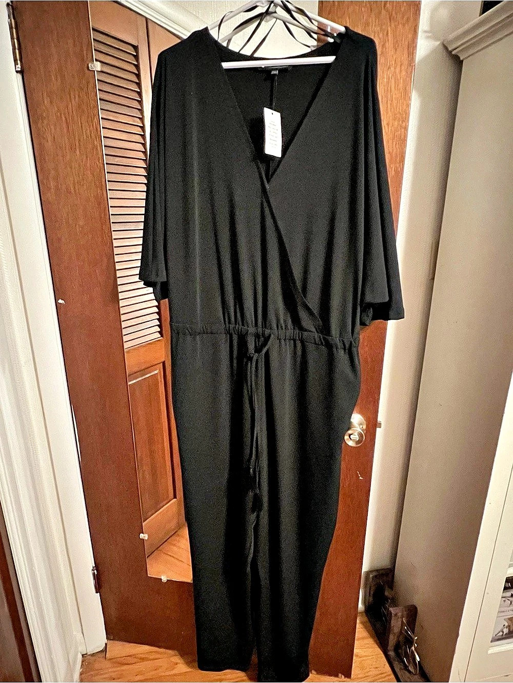 Eloquii Wide Leg Jumpsuit in Black Size 3X NWT